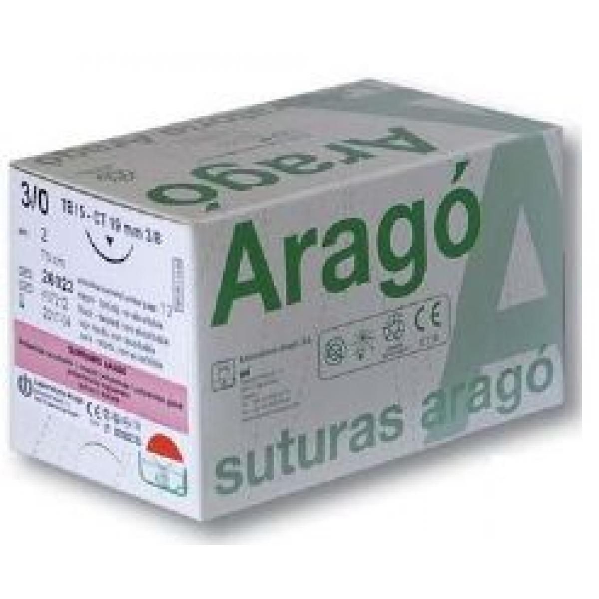 SUTURA ARAGO SUPRAMID NEGRO 5 0 TB 12 36U -